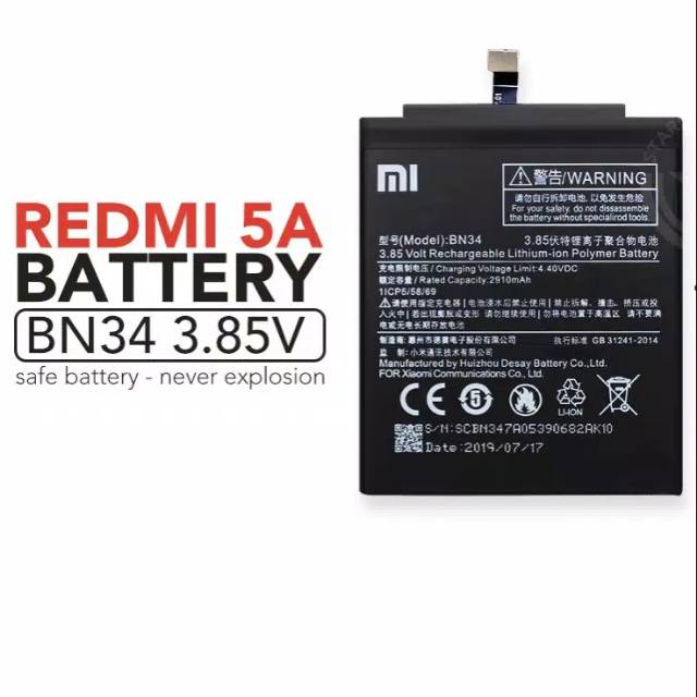 BATTERY BN34/REDMI 5A